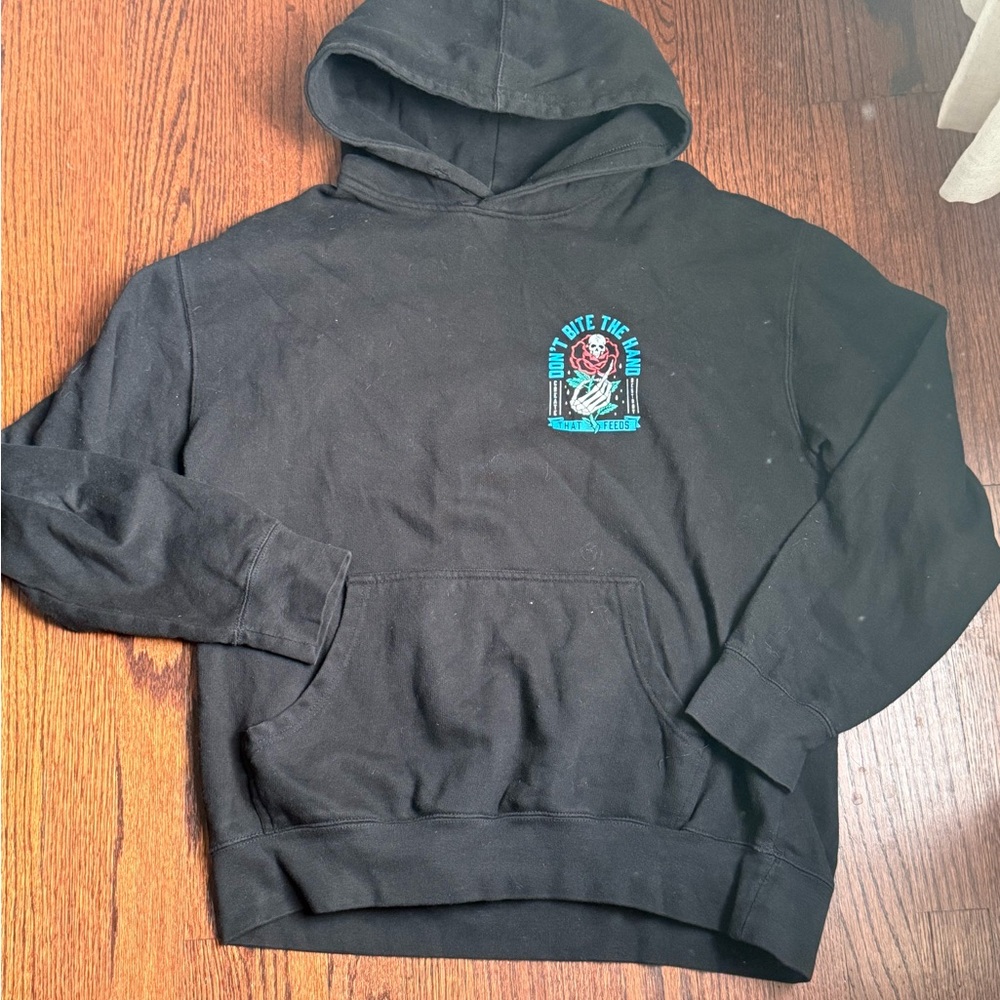 Black Graphic Hoodie